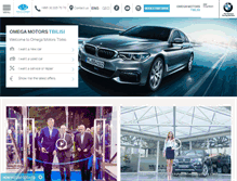Tablet Screenshot of omegamotors.ge